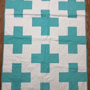 Aqua Plus Baby Handmade Quilt